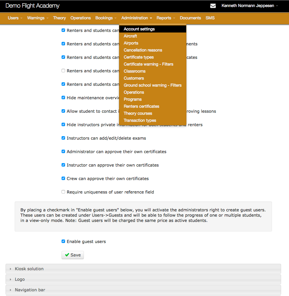 Flight Academy Software