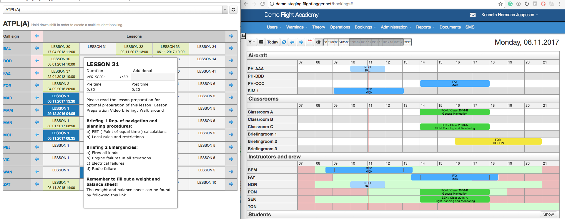 Flight Management Software