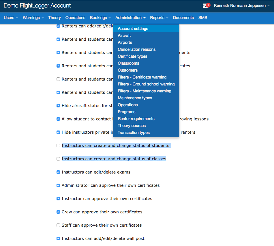 Flight Academy System