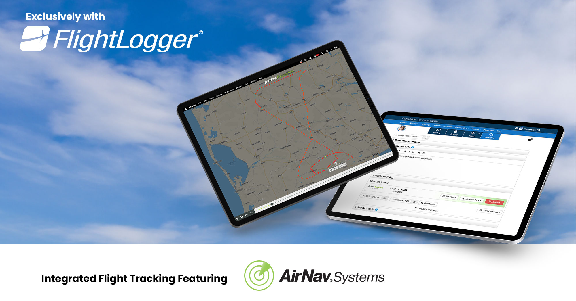 Exclusively in FlightLogger: free flight tracking