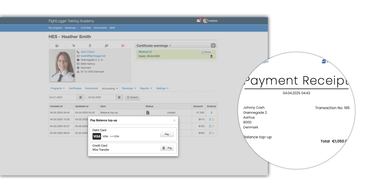 FlightLogger Payments FlightLogger Payments